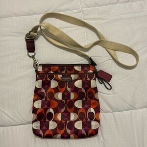 Coach Crossbody Bag - Multicolor (Purple/Orange)